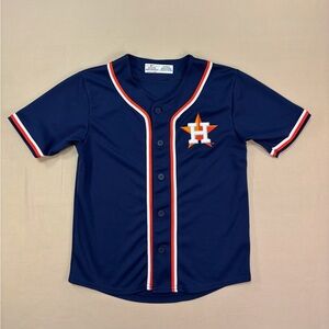 MLB Genuine Merchandise Houston Astros Baseball Kids Navy Jersey Size Medium